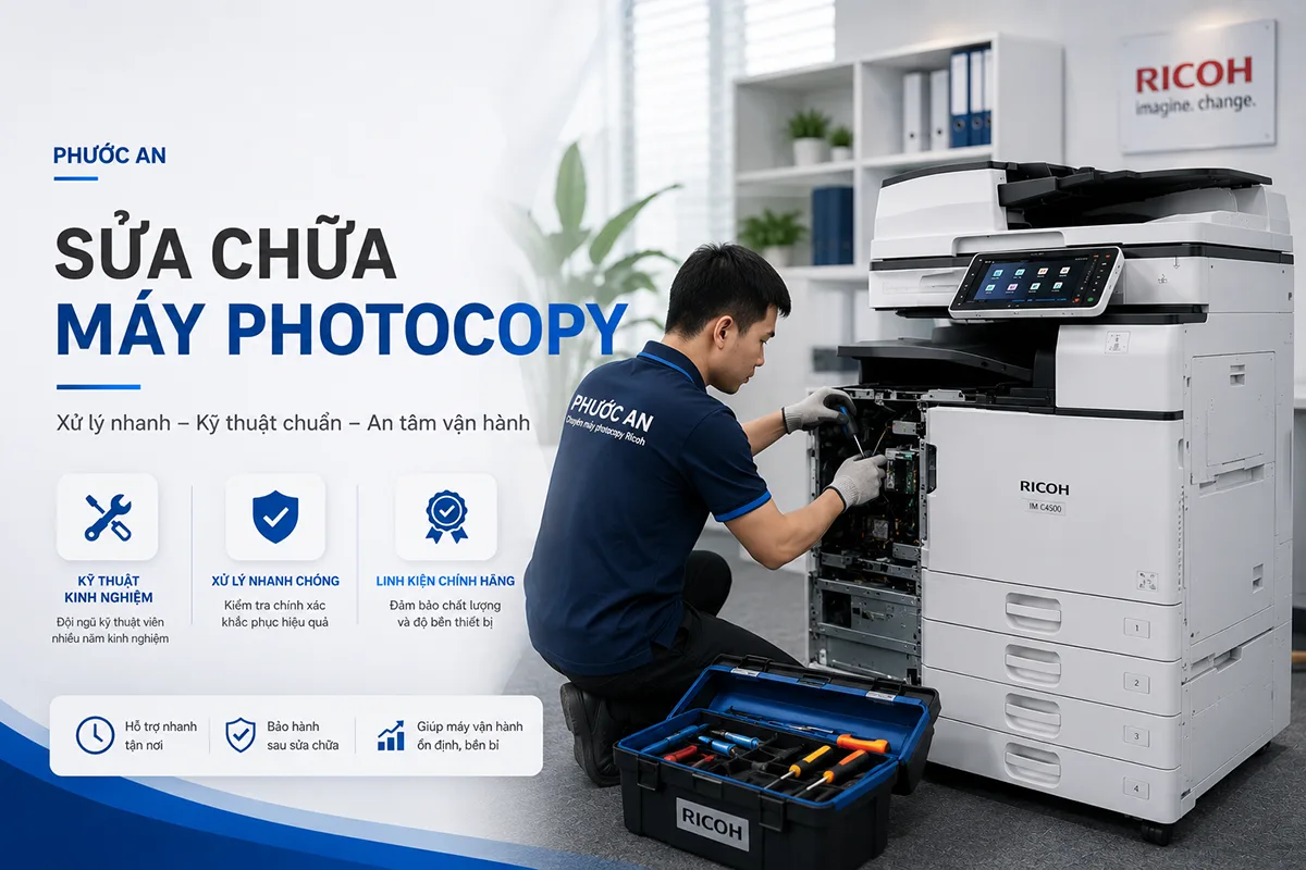 Sửa chữa máy photocopy Ricoh – Kiểm tra đúng lỗi, xử lý đúng vấn đề