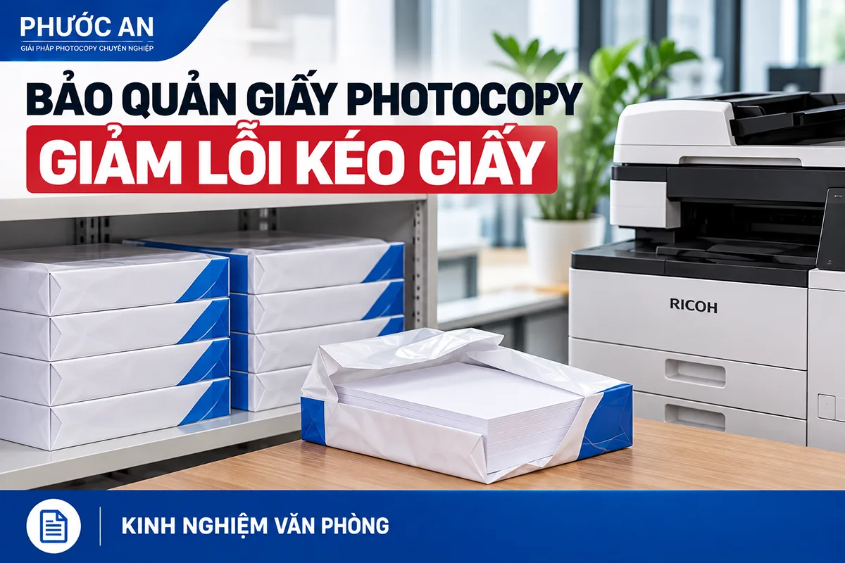 Bảo quản giấy photocopy ở văn phòng: giảm lỗi kéo giấy từ những việc nhỏ